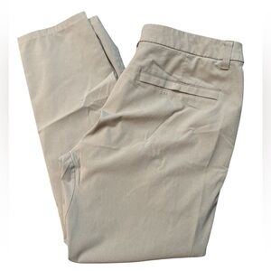 Lululemon Men’s Tan Flat Front Pockets Straight Leg Chino Pants Size 34 Active‎